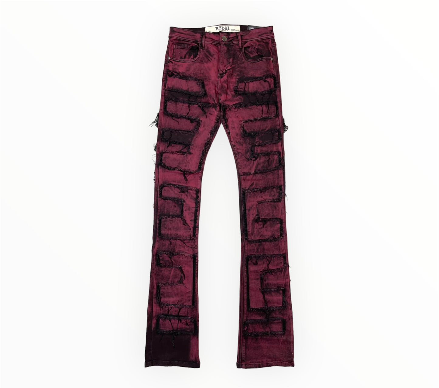 Super Stacked Color Blocked Twill Pants