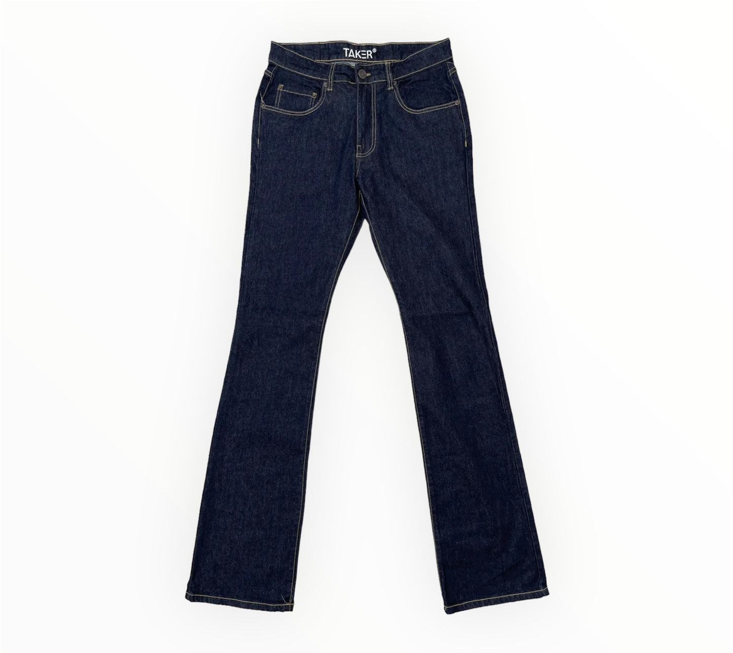 Raw Fabric Stacked Jeans