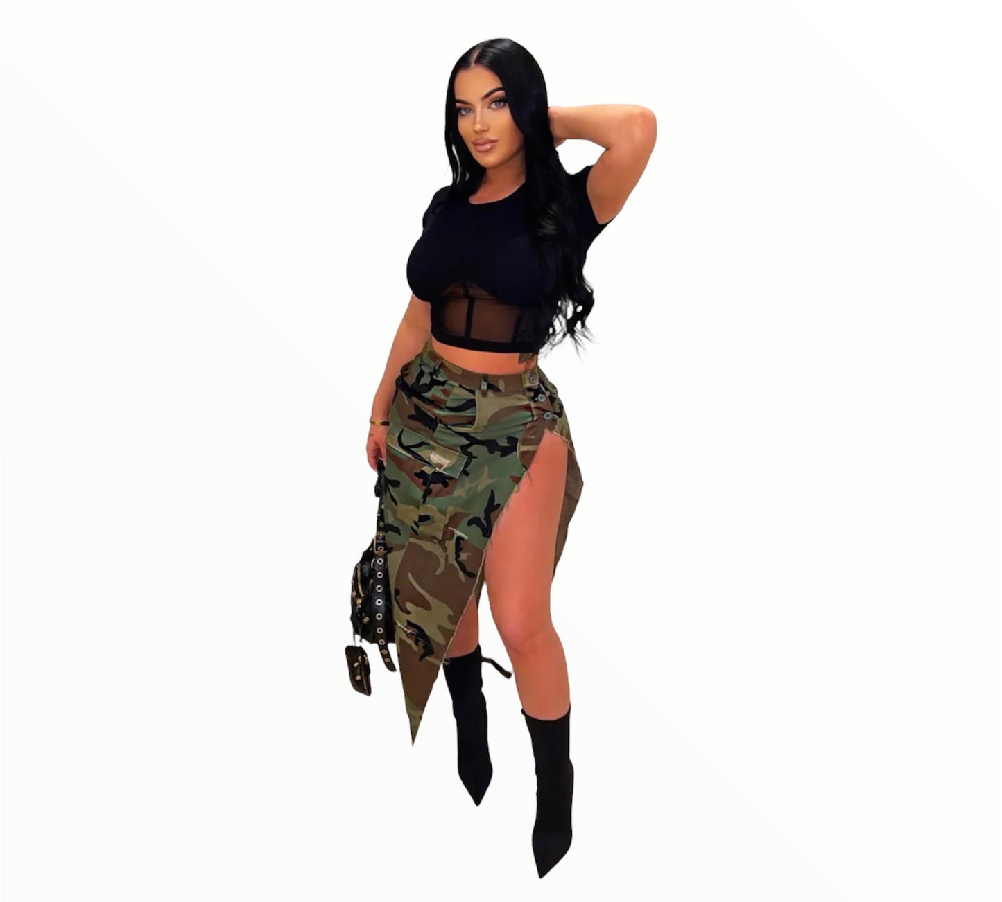 War Ready Camo Wrap Skirt
