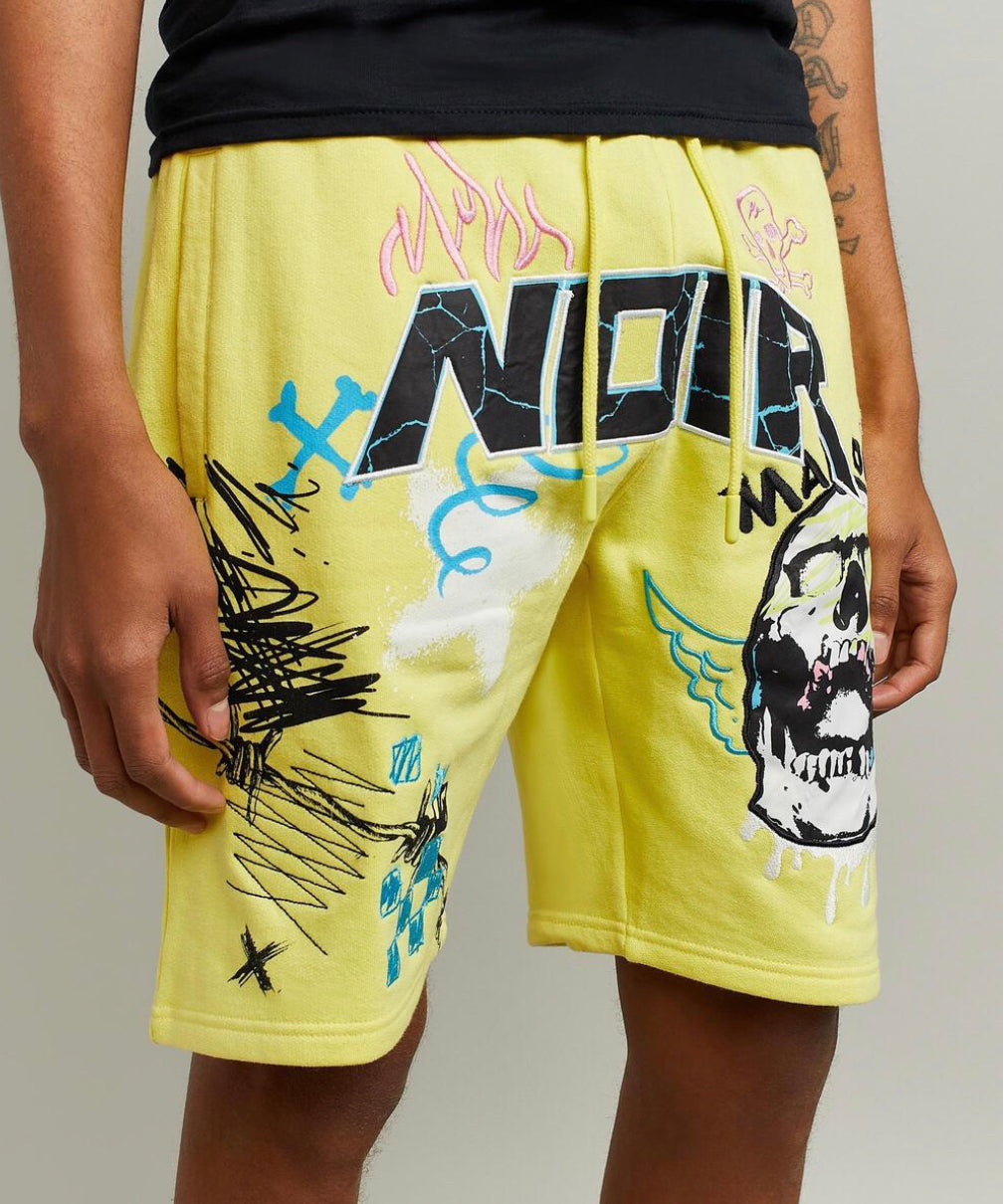 Maison Noir Skull Shorts