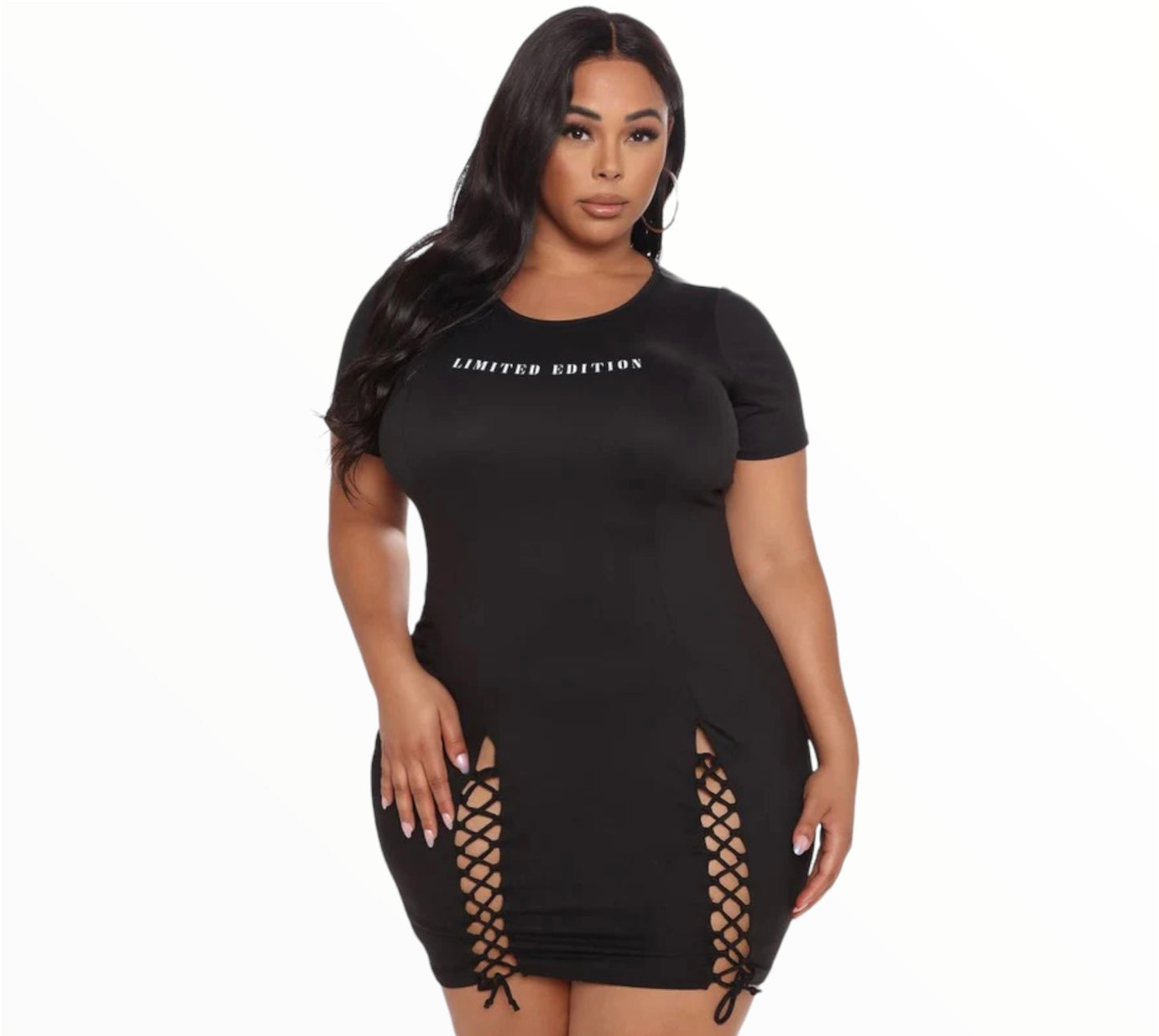 LEMITED EDITION DRESS WITH SPIT SIDES