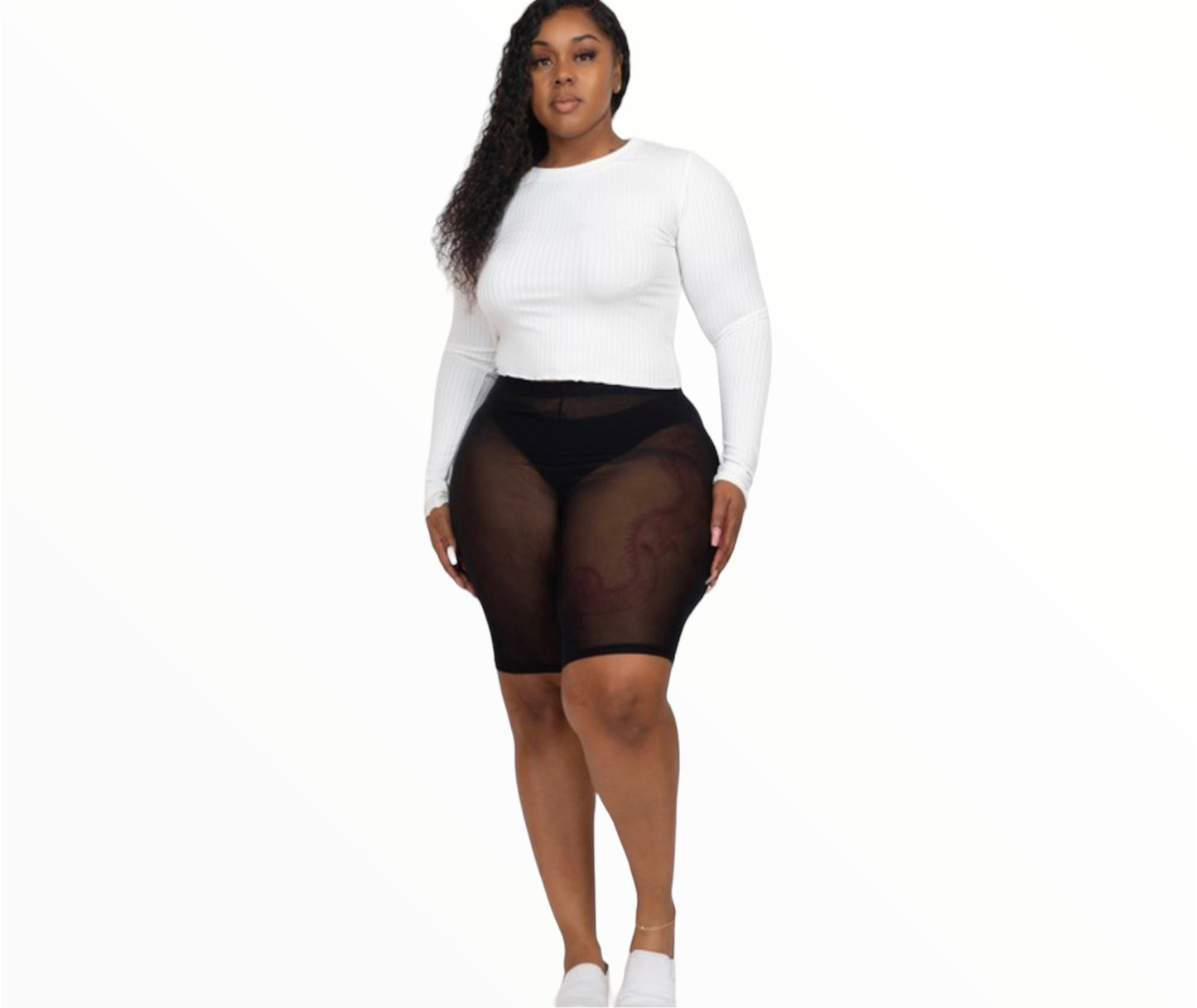 Lora Mesh Biker Shorts