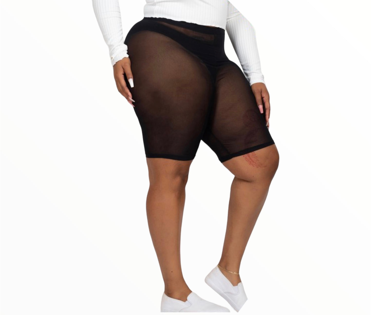 Lora Mesh Biker Shorts