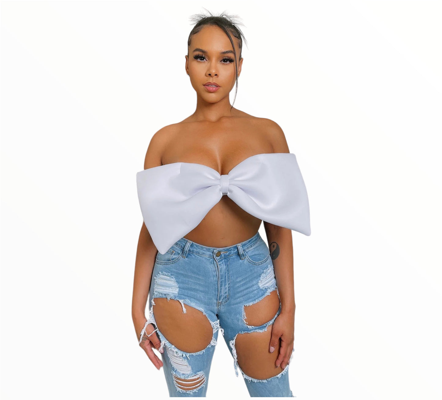Jessica’s Scuba Front Bow Tube Top