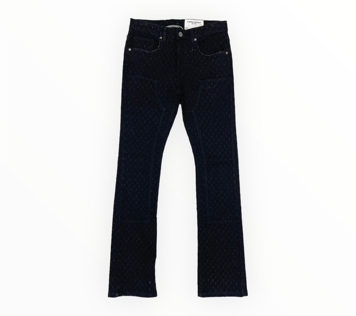 Stack Speckle Rip Denim Jeans