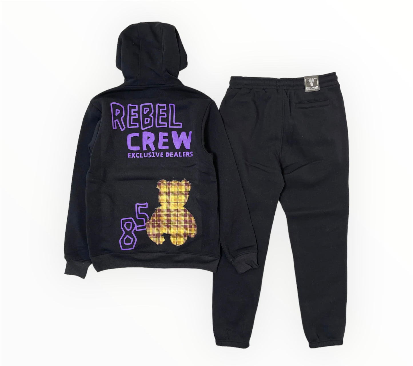 Rebel Crew Bear Hoodie Set